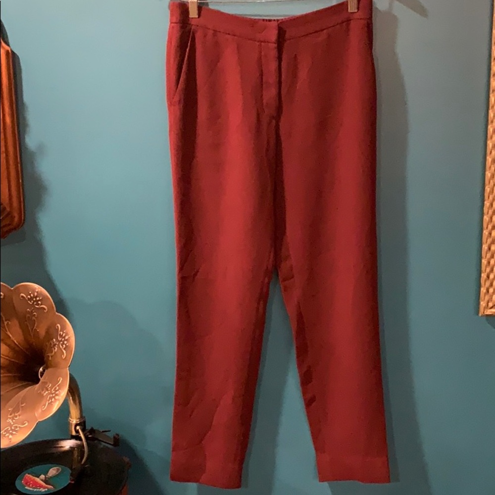 Wilfred Women’s Crepe Burgundy Trousers